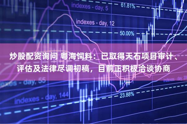 炒股配资询问 粤海饲料：已取得天石项目审计、评估及法律尽调初稿，目前正积极洽谈协商